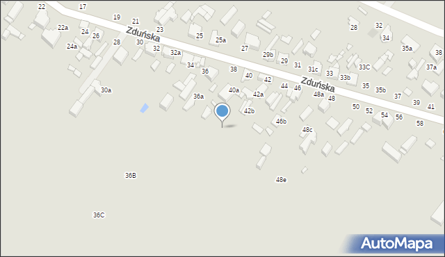 Zduńska Wola, Zduńska, 42C, mapa Zduńska Wola