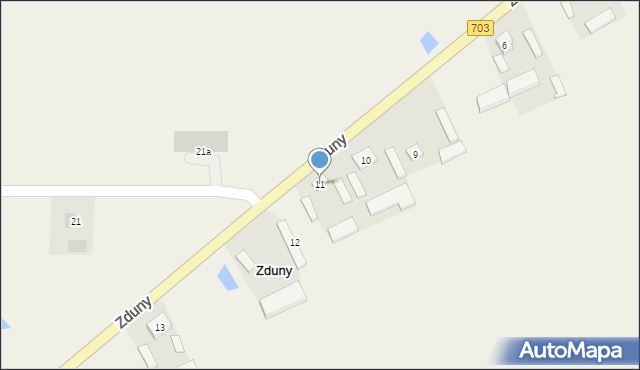 Zduny, Zduny, 11, mapa Zduny