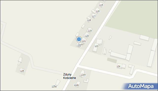 Zduny, Zduny, 122, mapa Zduny
