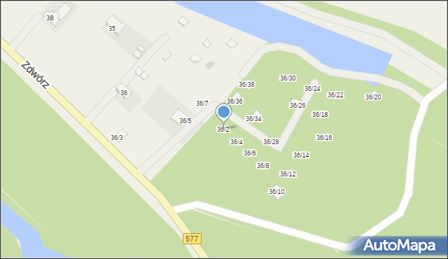 Zdwórz, Zdwórz, 36/2, mapa Zdwórz