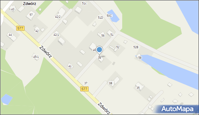 Zdwórz, Zdwórz, 39, mapa Zdwórz