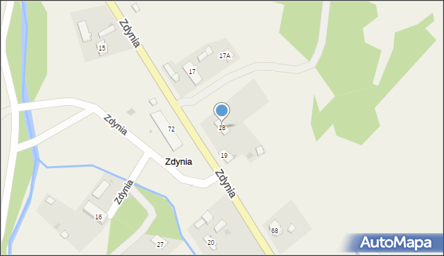 Zdynia, Zdynia, 18, mapa Zdynia