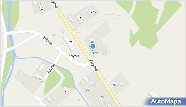 Zdynia, Zdynia, 19, mapa Zdynia