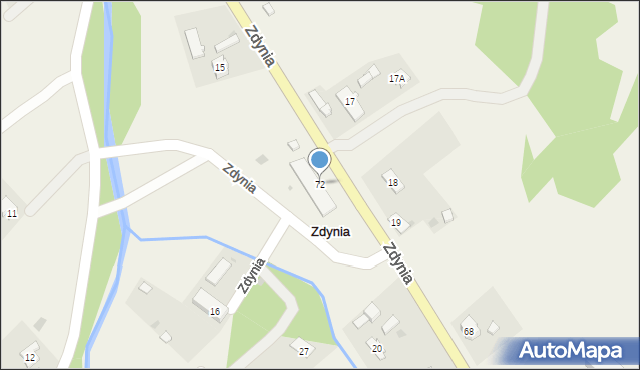 Zdynia, Zdynia, 72, mapa Zdynia