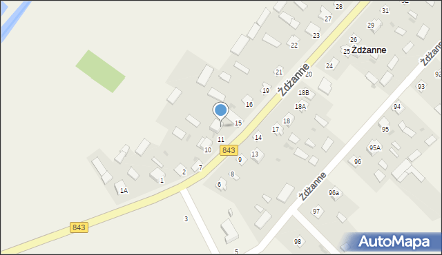 Żdżanne, Żdżanne, 11A, mapa Żdżanne