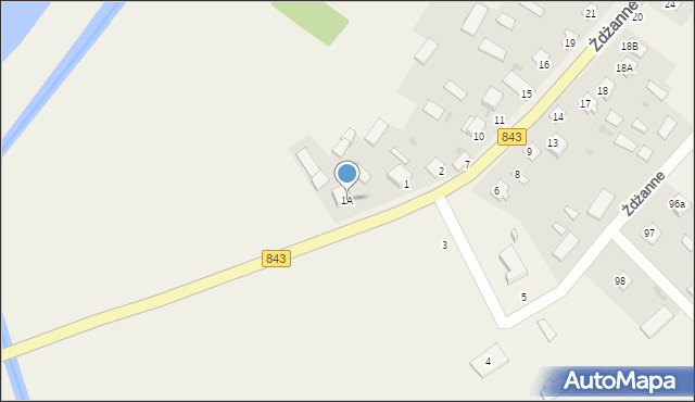 Żdżanne, Żdżanne, 1A, mapa Żdżanne