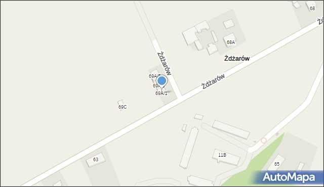 Żdżarów, Żdżarów, 69A/1, mapa Żdżarów