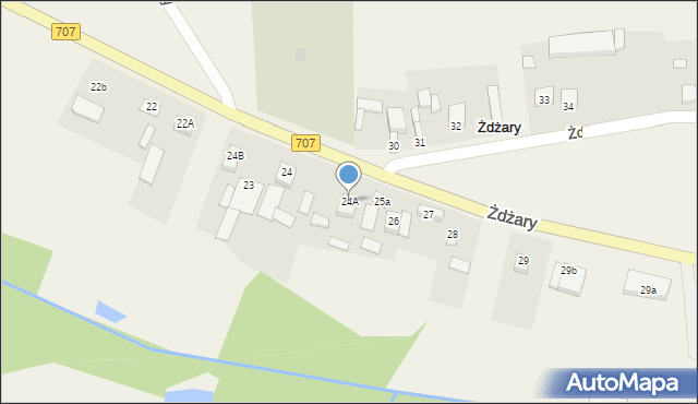 Żdżary, Żdżary, 24A, mapa Żdżary