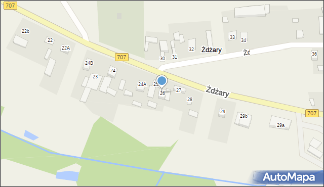 Żdżary, Żdżary, 26, mapa Żdżary