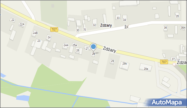 Żdżary, Żdżary, 28, mapa Żdżary