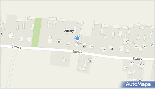 Żdżary, Żdżary, 18, mapa Żdżary