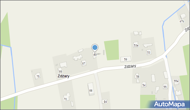 Zdżary, Zdżary, 63, mapa Zdżary