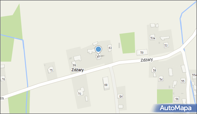 Zdżary, Zdżary, 67, mapa Zdżary