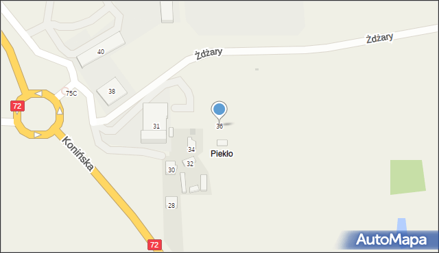 Żdżary, Żdżary, 36, mapa Żdżary