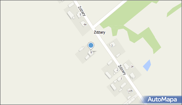 Żdżary, Żdżary, 4, mapa Żdżary