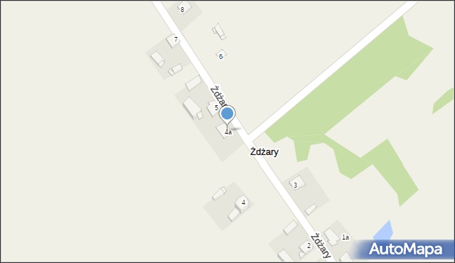 Żdżary, Żdżary, 4a, mapa Żdżary