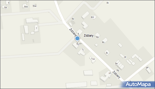 Żdżary, Żdżary, 7U, mapa Żdżary