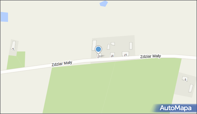 Zdziar Mały, Zdziar Mały, 17, mapa Zdziar Mały