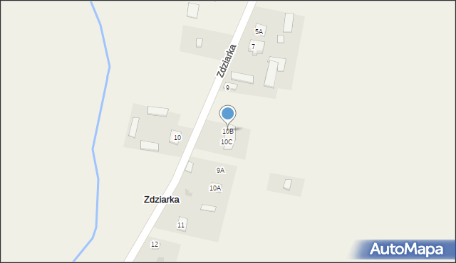 Zdziarka, Zdziarka, 10B, mapa Zdziarka