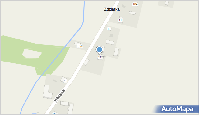 Zdziarka, Zdziarka, 14, mapa Zdziarka