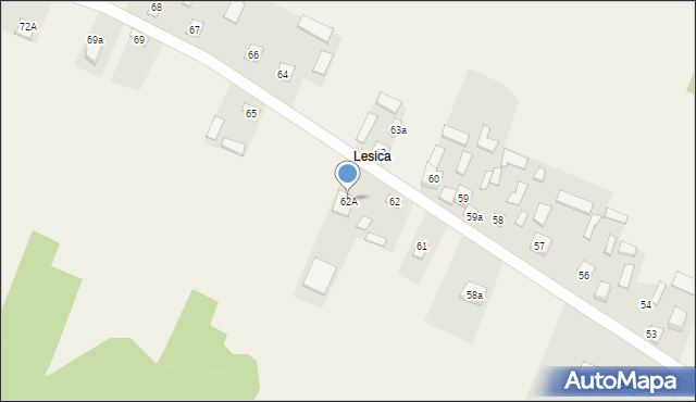 Zdziechów, Zdziechów, 62A, mapa Zdziechów