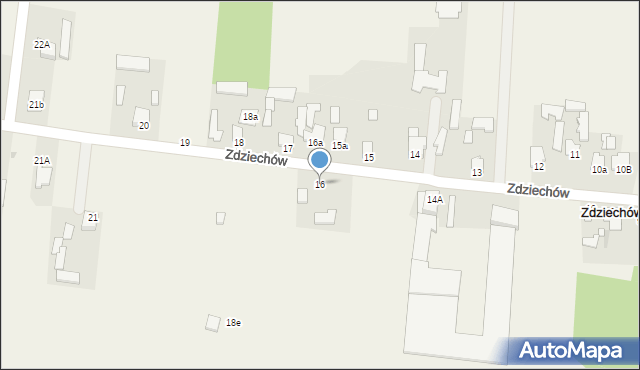 Zdziechów, Zdziechów, 16, mapa Zdziechów