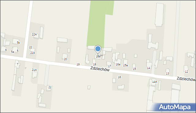 Zdziechów, Zdziechów, 18a, mapa Zdziechów