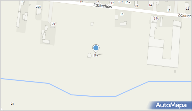 Zdziechów, Zdziechów, 18e, mapa Zdziechów