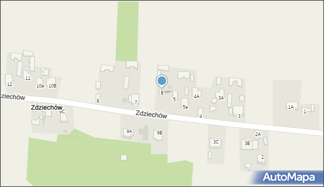 Zdziechów, Zdziechów, 6, mapa Zdziechów