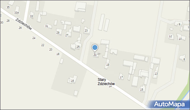 Zdziechów, Zdziechów, 21, mapa Zdziechów