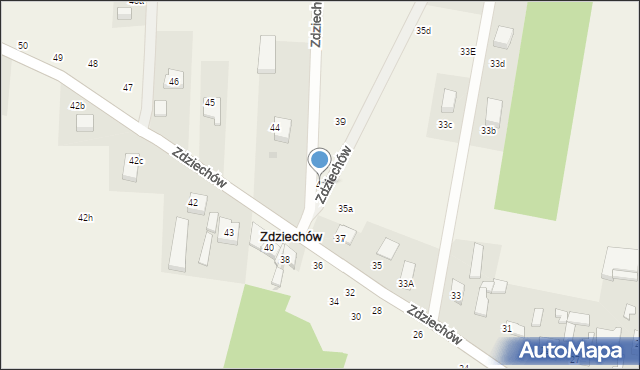 Zdziechów, Zdziechów, 41, mapa Zdziechów