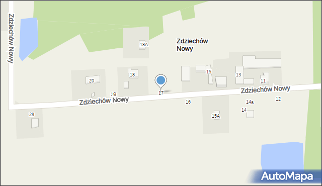 Zdziechów Nowy, Zdziechów Nowy, 17, mapa Zdziechów Nowy