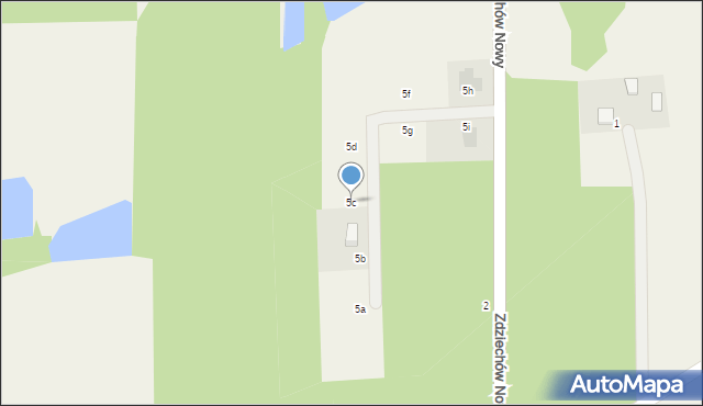 Zdziechów Nowy, Zdziechów Nowy, 5c, mapa Zdziechów Nowy