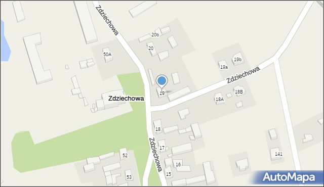 Zdziechowa, Zdziechowa, 19, mapa Zdziechowa