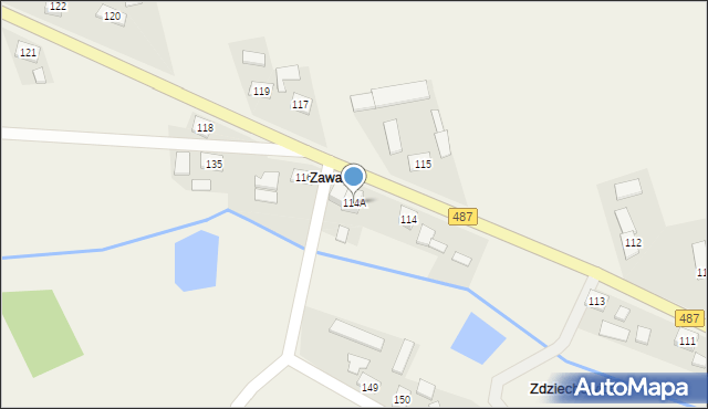 Zdziechowice, Zdziechowice, 114A, mapa Zdziechowice