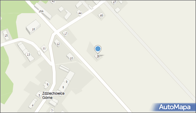 Zdziechowice, Zdziechowice, 18, mapa Zdziechowice