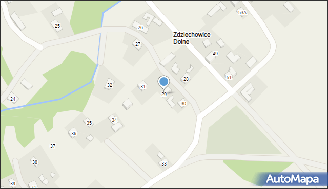Zdziechowice, Zdziechowice, 29, mapa Zdziechowice