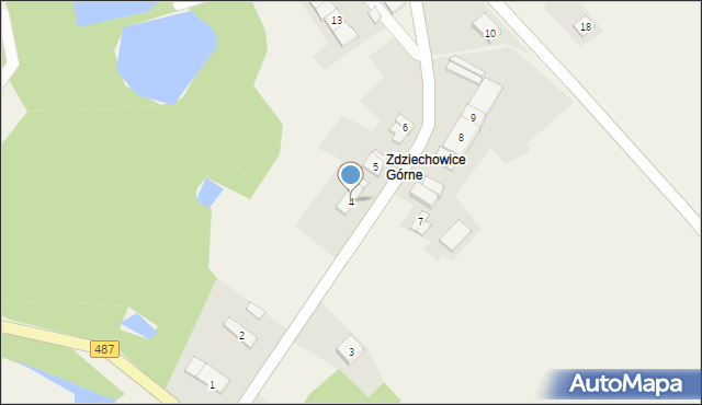 Zdziechowice, Zdziechowice, 4, mapa Zdziechowice