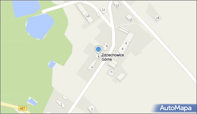 Zdziechowice, Zdziechowice, 5, mapa Zdziechowice