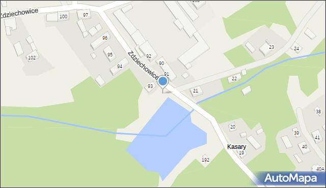 Zdziechowice, Zdziechowice, 92, mapa Zdziechowice
