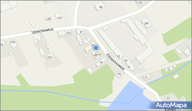Zdziechowice, Zdziechowice, 95, mapa Zdziechowice