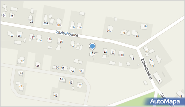 Zdziechowice, Zdziechowice, 13a, mapa Zdziechowice