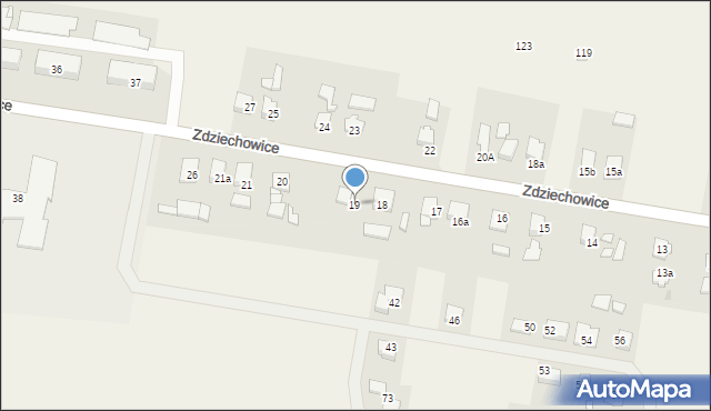 Zdziechowice, Zdziechowice, 19, mapa Zdziechowice