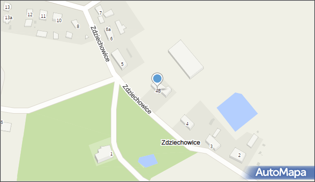 Zdziechowice, Zdziechowice, 4B, mapa Zdziechowice