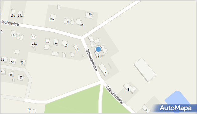 Zdziechowice, Zdziechowice, 6, mapa Zdziechowice