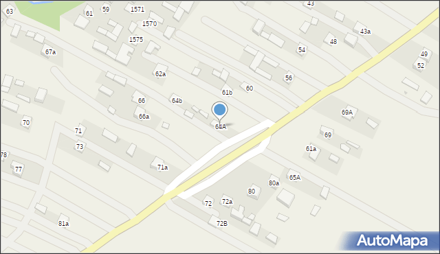 Zdziechowice Drugie, Zdziechowice Drugie, 64A, mapa Zdziechowice Drugie