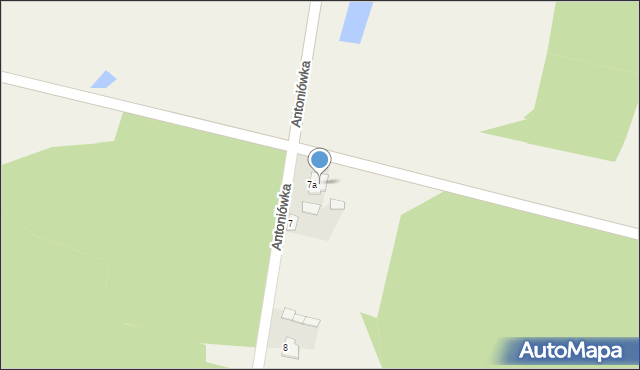 Zdziechowice Drugie, Zdziechowice Drugie, 7a, mapa Zdziechowice Drugie