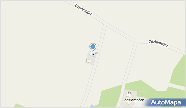 Zdziembórz, Zdziembórz, 14, mapa Zdziembórz