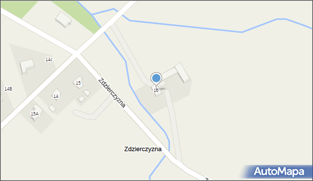 Zdzierczyzna, Zdzierczyzna, 16, mapa Zdzierczyzna