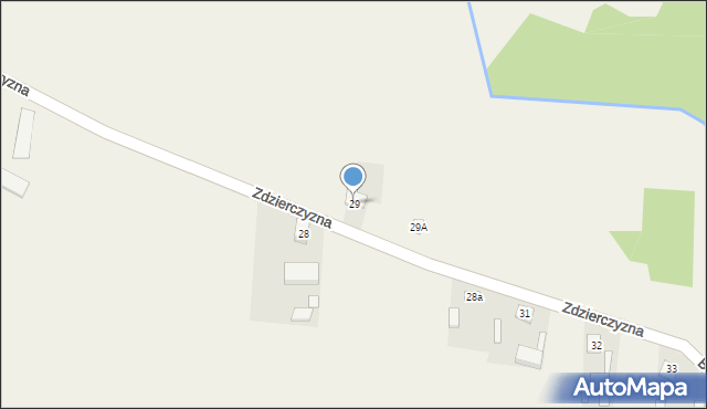 Zdzierczyzna, Zdzierczyzna, 29, mapa Zdzierczyzna